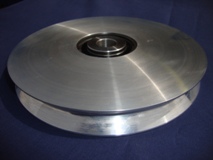 Aluminium Pulley for use with synthetic cables