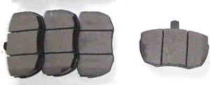 Brake pads for non-vented disks (set for 2 cable drums)